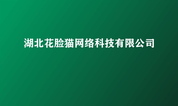 湖北花脸猫网络科技有限公司