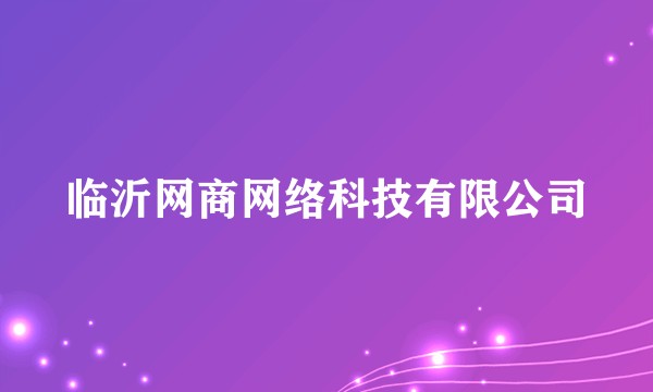 临沂网商网络科技有限公司