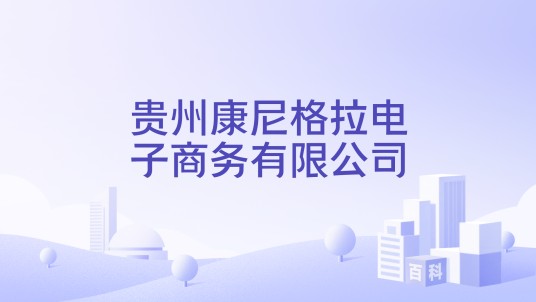 贵州康尼格拉电子商务有限公司