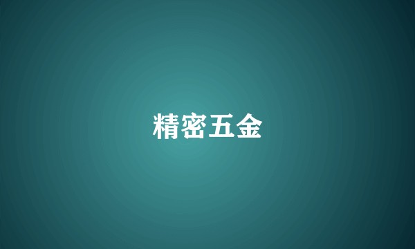 精密五金