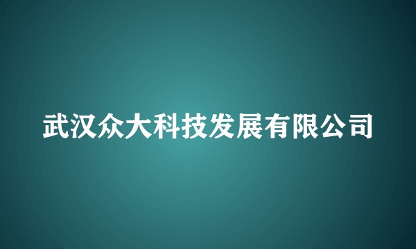 武汉众大科技发展有限公司