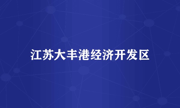 江苏大丰港经济开发区