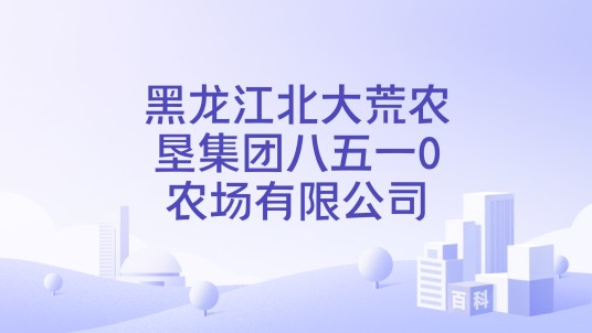 黑龙江北大荒农垦集团八五一0农场有限公司