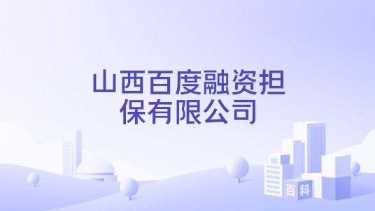山西百度融资担保有限公司