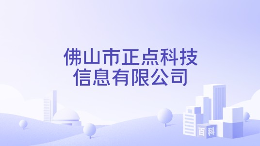 佛山市正点科技信息有限公司