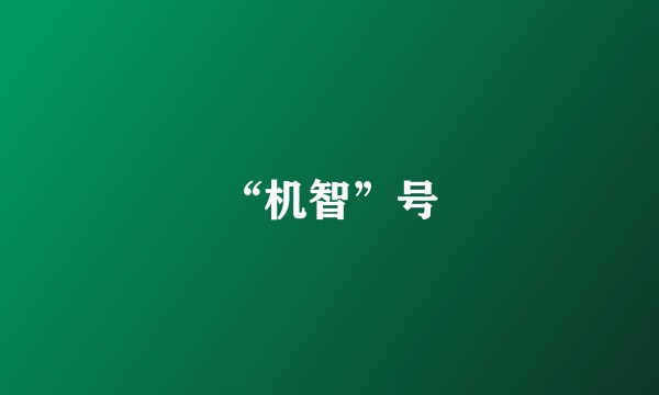 “机智”号