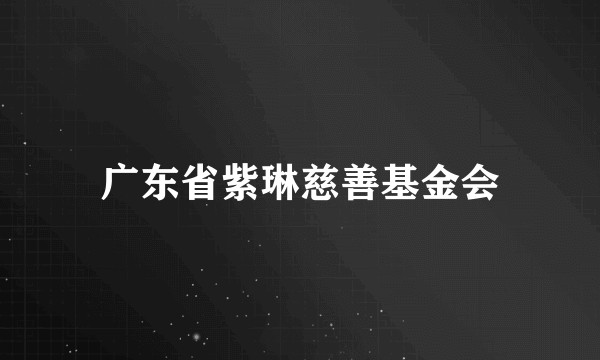 广东省紫琳慈善基金会