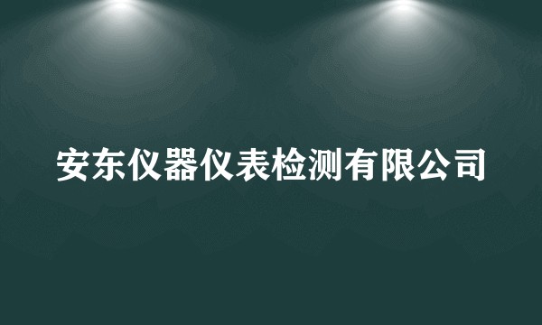 安东仪器仪表检测有限公司