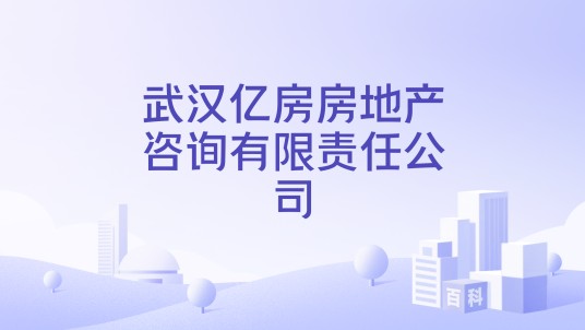 武汉亿房房地产咨询有限责任公司