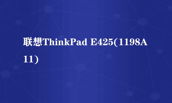 联想ThinkPad E425(1198A11)