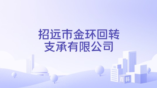 招远市金环回转支承有限公司