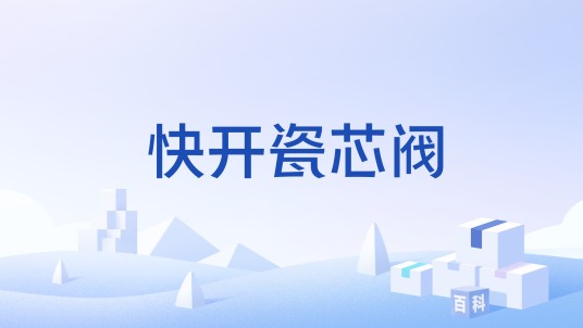 快开瓷芯阀