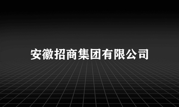 安徽招商集团有限公司