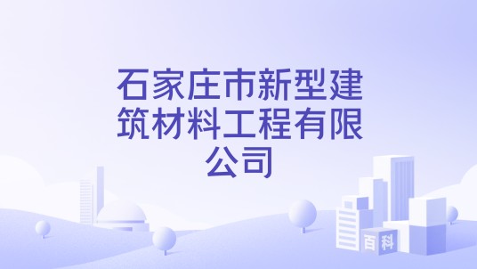 石家庄市新型建筑材料工程有限公司