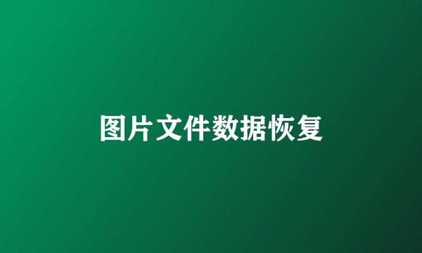 图片文件数据恢复