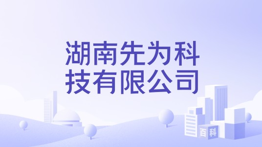 湖南先为科技有限公司
