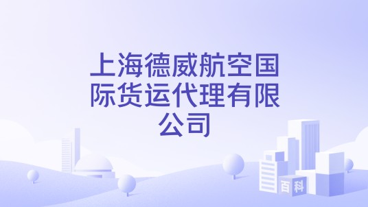 上海德威航空国际货运代理有限公司