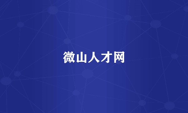 微山人才网