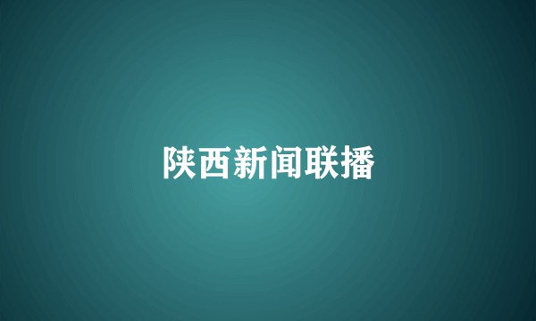 陕西新闻联播