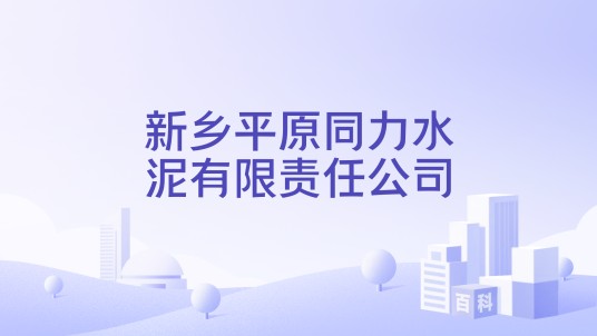 新乡平原同力水泥有限责任公司