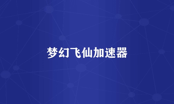 梦幻飞仙加速器