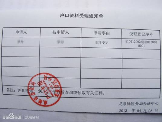 成人姓名更改申请书
