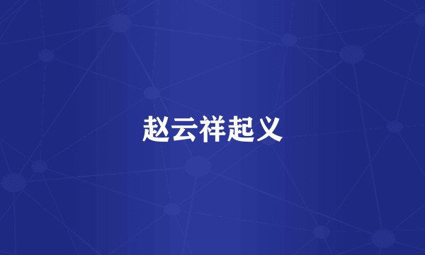 赵云祥起义