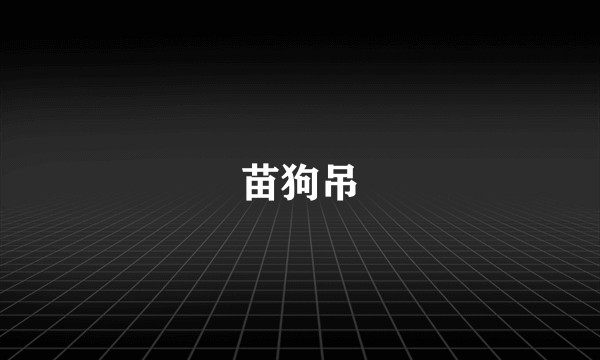 苗狗吊