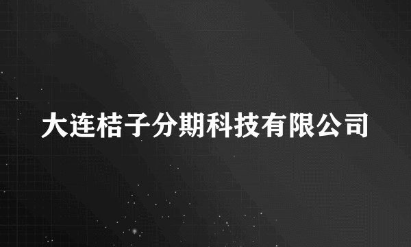 大连桔子分期科技有限公司
