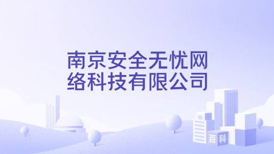 南京安全无忧网络科技有限公司
