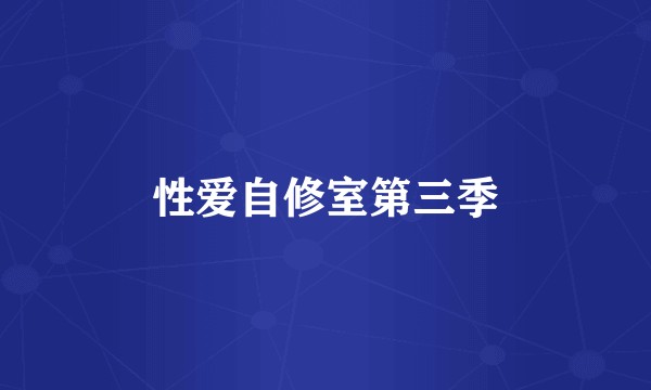 性爱自修室第三季