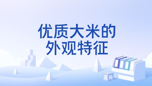 优质大米的外观特征