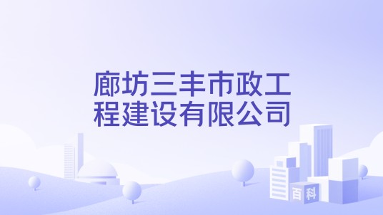 廊坊三丰市政工程建设有限公司