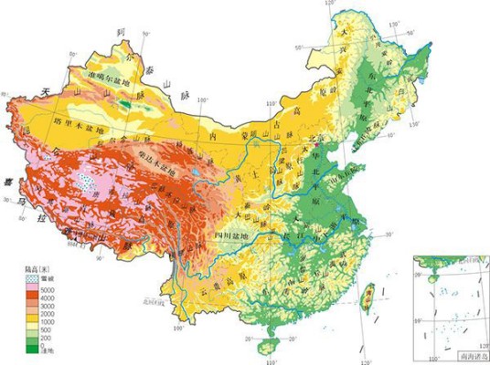 中国地理地貌