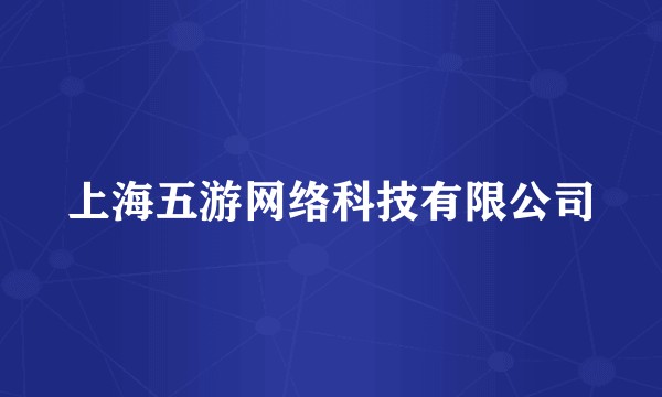 上海五游网络科技有限公司