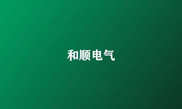 和顺电气