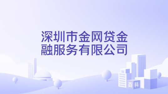 深圳市金网贷金融服务有限公司