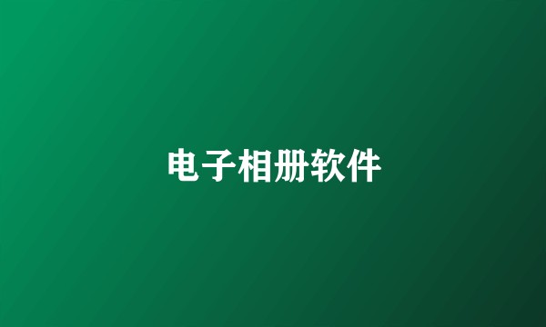 电子相册软件