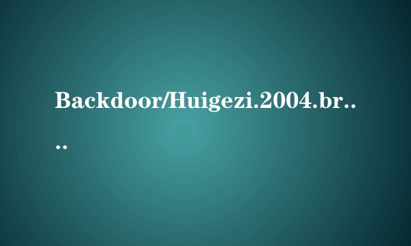 Backdoor/Huigezi.2004.br.Hook.e