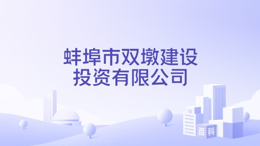 蚌埠市双墩建设投资有限公司