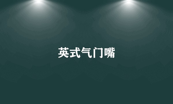 英式气门嘴