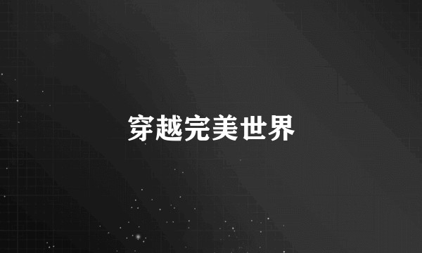 穿越完美世界