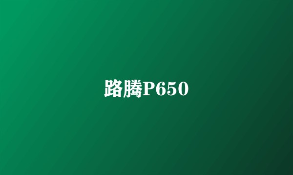 路腾P650