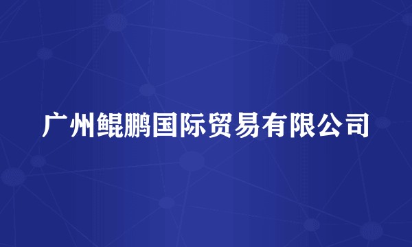 广州鲲鹏国际贸易有限公司
