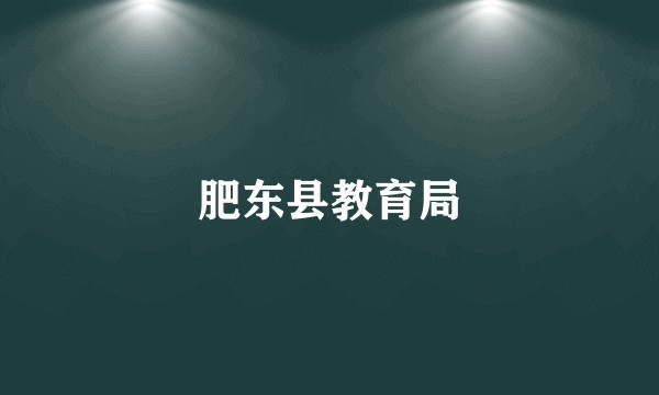 肥东县教育局