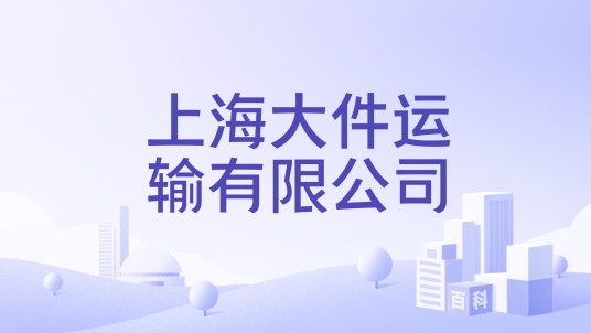 上海大件运输有限公司