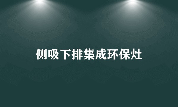侧吸下排集成环保灶