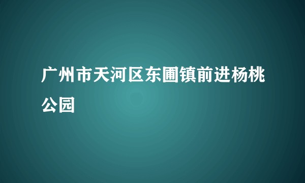 广州市天河区东圃镇前进杨桃公园