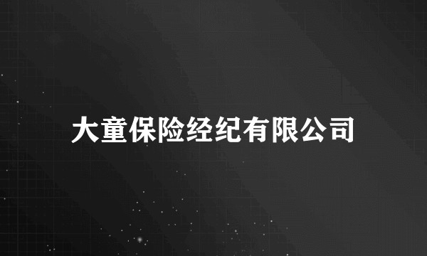 大童保险经纪有限公司