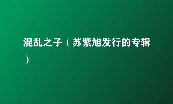 混乱之子（苏紫旭发行的专辑）